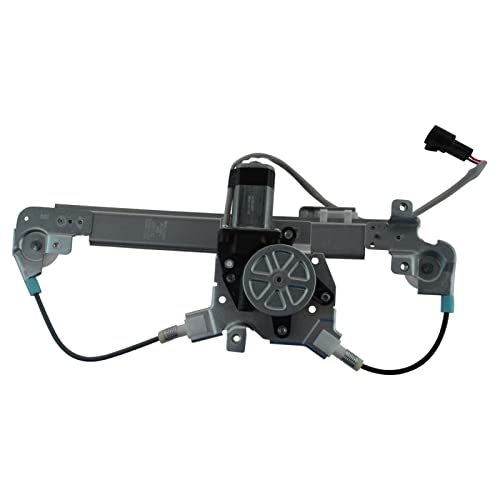 Image of TRQ Rear Right Power Window Regulator & Motor Assembly Passenger Side Compatible with 2004-2005 Chevrolet Classic 1997-2003 Malibu 1997-1999 Oldsmobile Cutlass
