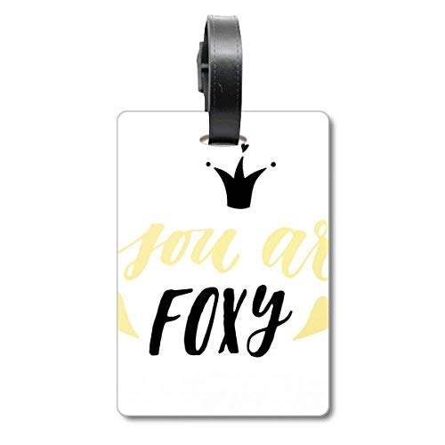 Étiquette de bagages You are Foxy handwrite haut de gamme