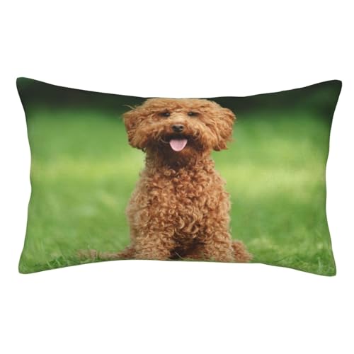 トイ・プードル 長方形枕カバー 抱き枕カバー 両面プリント・肌触り良好・洗濯可 サイズ多数