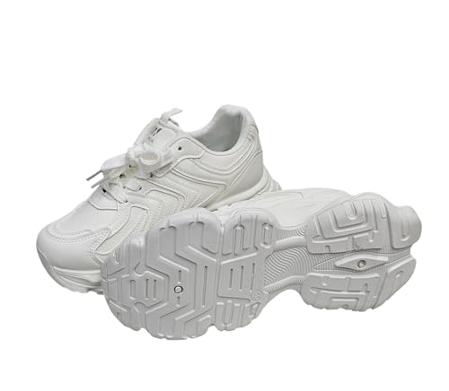 Walia Chunky Platform Sneakers, High Platform Fashion Shoes, Lace-up Comfort3