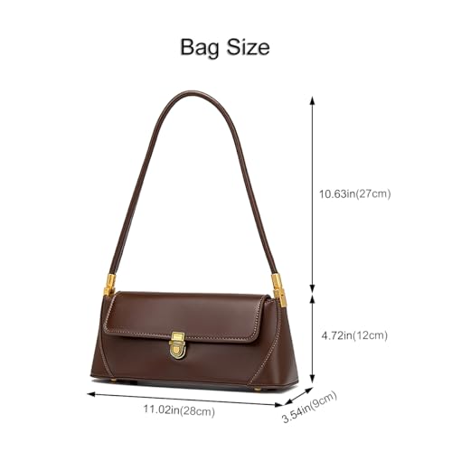 Image of Small Shoulder Bags for Women, Vintage Satchel Bags for Women Retro Classic Hobo Tote Handbag Mini Clutch Purses