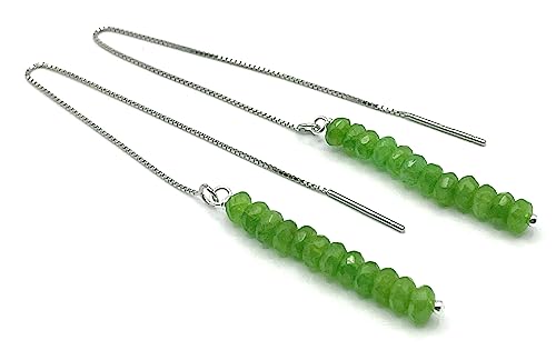 Boucles d'Oreilles Émeraude Vert Argent 925 : Le Cadeau Idéal pour Femme