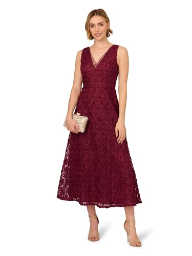 Adrianna Papell Women's Soutache Embroidery Midi Dress4