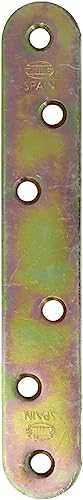 Amig - Pack of 4 Bichromated Steel Reinforcement Plates Mod.2, Multicoloured, 120 x 19 x 2 mm - Image 2