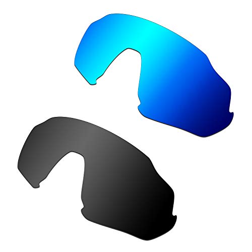 Lentille Oakley Flight Jacket polarisée bleu pour remplacer vos verres de lunettes de soleil
