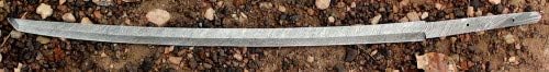 Damascus Steel Blank Blade Custom Handmade 28" Damascus Katana Sword Blank Blade for knife making