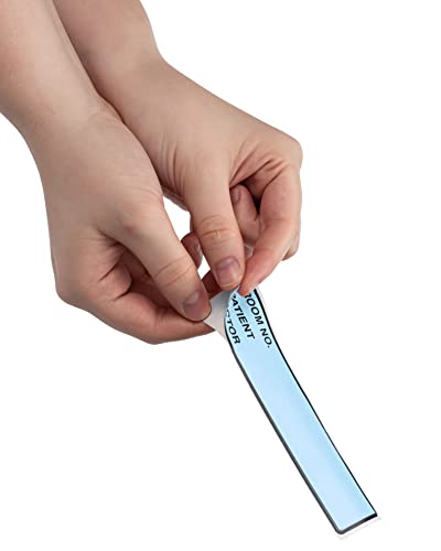 Image of Carstens Patient I.D. Adhesive Medical Chart Labels for 1.5 inch - 4 inch Ring Binder Spines - Pre-Printed Sticker Labels (Room No. / Patient /Doctor), 5 3 /8 inch x 1 3 /8 inch, Blue, Roll of 200