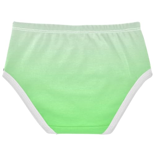 Joisal Magnolia Cobalt Green Gradient Girl Panties Cute Girls Underwear Toddlers Cotton Animals Undies Kids Briefs 2t2