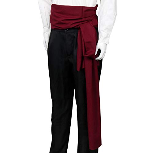 COSFLY Men Pirate Medieval Renaissance Large Sash Halloween Costume Waist Sash Belt Accessory3
