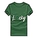 Produktbild Hniunew Langarmshirt Women Fasching Bluse St. Patricks Day Irland Karnevalshemd GrüN T-Shirt Freizeit Kurzarm Mama Oberteile Rundhalsausschnitt LangäRmeliges T-Shirt Langarm-Shirt