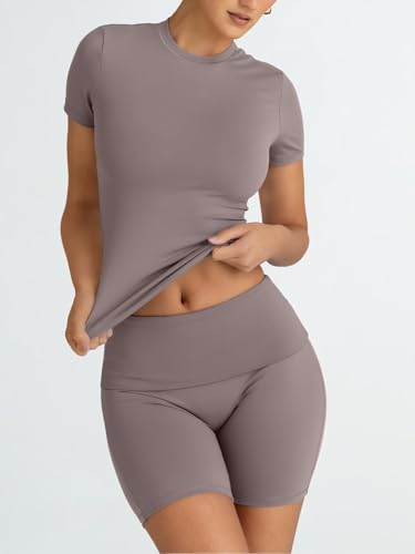 Trendy Queen Womens 2 Piece Workout Sets Short Matching Lounge Sets Summer Clothes Going Out Gym Outfits - Image 4