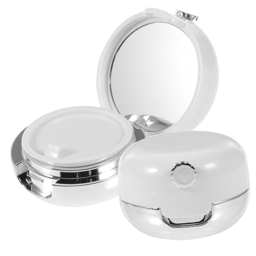 DECORNIJIA 2 piezas Estuche Vacío para Bálsamo Labial con Espejo y Cepillo de Silicona Caja Organizadora para Exfoliante Labios y Gloss Portátil y Duradero para Labios Secos Agrietados