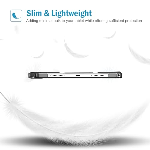 ProCase レノボ Tab M11/B11 10.95インチ 保護ケース 三つ折り ペン収納 フォリオ オートスリープ/ウェイクに対応 TPUバック スマートカバー 対応機種：Lenovo Tab M11 10.95" 2024発売（ZADA0020JP）、Lenovo Tab B11 10.95" 2024発売（ZADB0291JP）-ブラック
