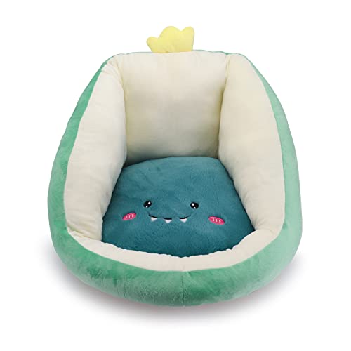 Firecos Sitzkissen für Stuhl 50x40 cm, Plüschkissen in Niedlicher, Stuhlauflage Kissen für Sessel, Stuhlkissen mit Rückenstütze Weich, Bett für Haustiere, für Esszimmer, Schlafzimmer (Grün) Cover