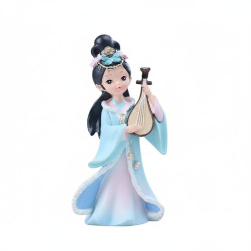 kowaku Estatua Artesanal de Belleza China, Escultura Decorativa de Dama, Figura de Mujer de Historia China para Restaurante, gabinete, Sala de Estar y Bar, Wang Zhaojun