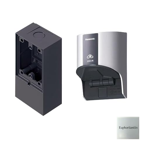 【正規品】「 WK 4322S ＋ WK 9801 」 EV・PHEV充電用 屋外コンセント 200V 露出ボックス セット