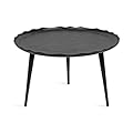 Kate and Laurel Alessia Modern Round Metal Coffee Table
