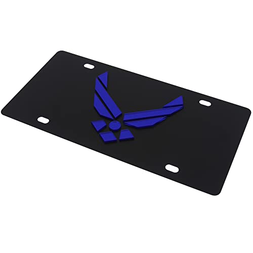 Eurosport Daytona, Inc. New Logo License Plate for U.S. Airforce (Black)