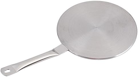 POHOVE Heat Transfer Plate Transfer Induction Cooker Electric Stainless Steel Converter Gas Disk Kicten Cookware(20cm)