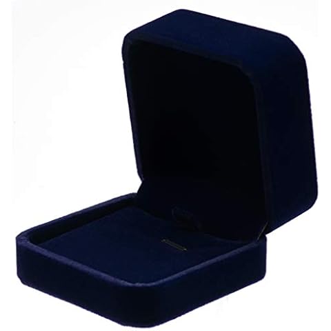Giftop Classic Velvet Jewelry Gift Box Case for Necklace Pendant (Blue) Cover