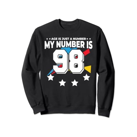 Age Is Just Number - Deportes 98 años de edad divertido cumpleaños 98 Sudadera