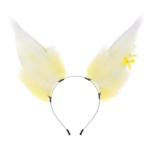 Greabuy Diadema realista con diseño flexible Amime para cosplay, carnavales, festivales de música, reuniones, diadema de anime