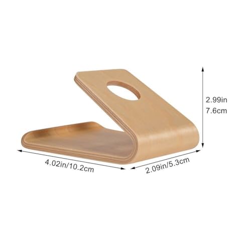 Support de téléphone en bois universel pour bureau et smartphone