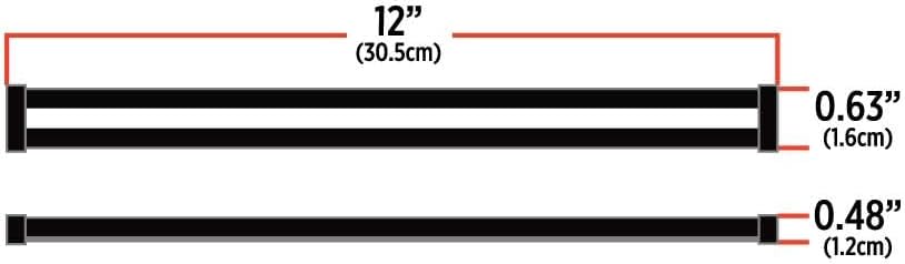 24″ Clear Purple Auxiliary Center Glow Strip LED Light – 120 Diodes TLED-GL24CP