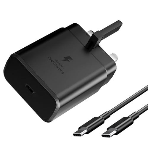Jippofu 45W Super Fast Charger USB Type C Charging Compatible with Samsung Galaxy A56 5G A55 A16 A26 S25 Ultra S25+ S24+ S24 S23 S22 Z Fold 6 Z Flip 6Tab S9 with 6.6ft Type-C Cable