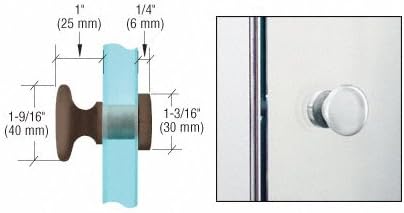 C.R. Laurence CRL Oil Rub Bronze Traditional Style Single-Sided Door Knobs