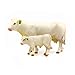 Buster Toys Charolais Cow and Calf Toys -- Farm Animal Toys Set Bundle