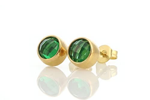 Boucles d'oreilles en or 6mm pour femmes au design intemporel