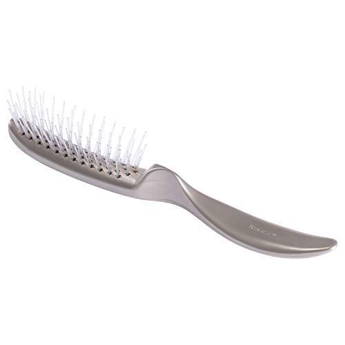 Stanley Home Products Essentials Style Glider Hairbrush – Detangles - Use on Wet or Dry Hair - Acute Bristles (Pewter)