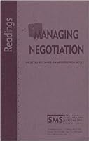Managing Negotiation Selected Readings on Negotions Skills B000REHVOW Book Cover