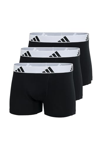 adidas Trunk (3PK) - Active Flex Cotton - Bequeme Unterwäsche, 006 Black, M