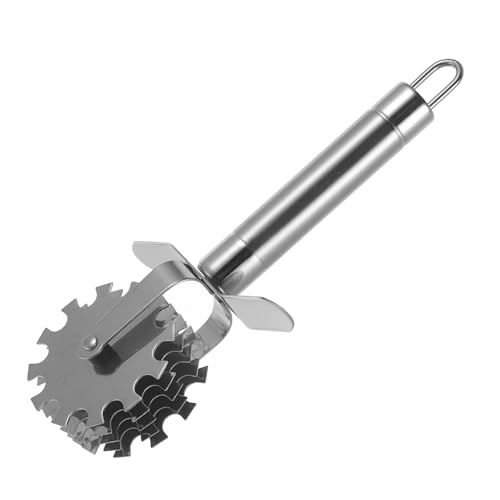 Luxshiny 1 Pz Inteneritore per Carne Acciaio Inossidabile con Ruote Strumento Manuale per Ammorbidire Carne Utensile Facile da Usare per Bistecche e Maiale