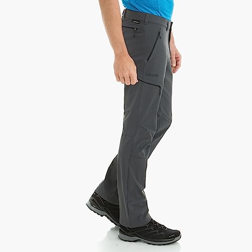 Schöffel Herren Pants Koper1, robuste Hose mit 4-Wege-Stretch, elastische und wasserabweisende Wanderhose für Männer, asphalt, 50