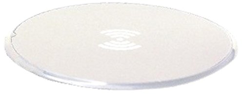 Smartphone placed on the GabbaGoods Wireless Charging Pad, showing charging status.