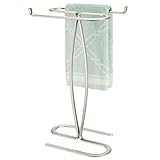 TOALLAS SIEMPRE A MANO: En las dos barras de este accesorio de baño se pueden colgar 2 toallas pequeñas, o incluso manoplas, para que se mantengan secas y accesibles.