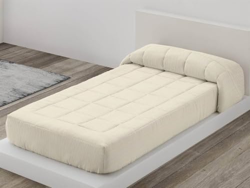 Camatex - Edredón Ajustable Raya Cama 90 - Color Beig