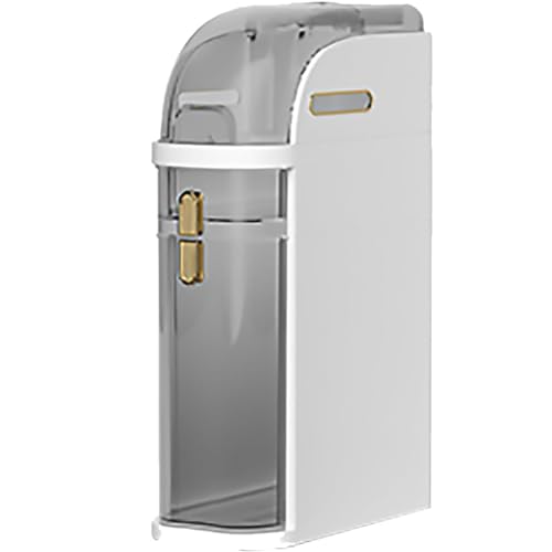 Mueble de Almacenamiento de baño Estrecho, Alto y Delgado con cajones Transparentes - Organizador de Suelo de 3/4/5 Niveles para baño, Cocina y lavadero - Solución de Almacenamiento Lateral