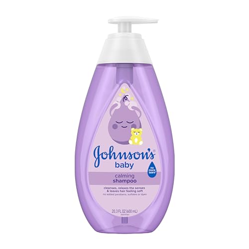 Image of Johnson's Baby Calming Shampoo with Soothing NaturalCalm Aromas, Gentle, Hair Wash, Baby Essentials, Hypoallergenic, No Added Parabens and Sulfates, Baby Essentials, 20.3 fl. Oz
