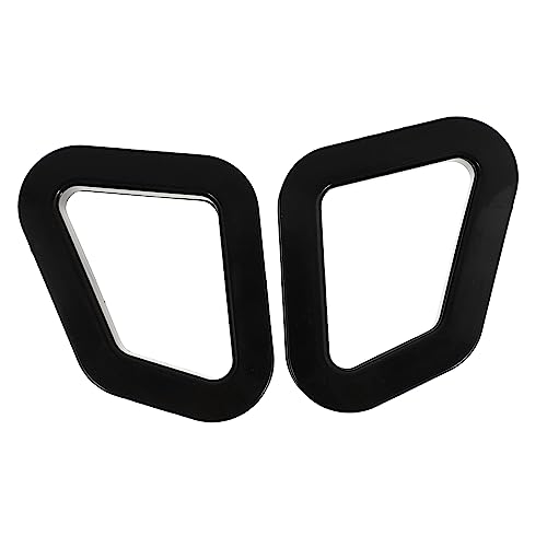 IWOWHERO 4pcs Chair Buckle Gaming Chairs Desk Chair Wheels Bureau Gaming Stool Lumbar Speakers Plastic Black