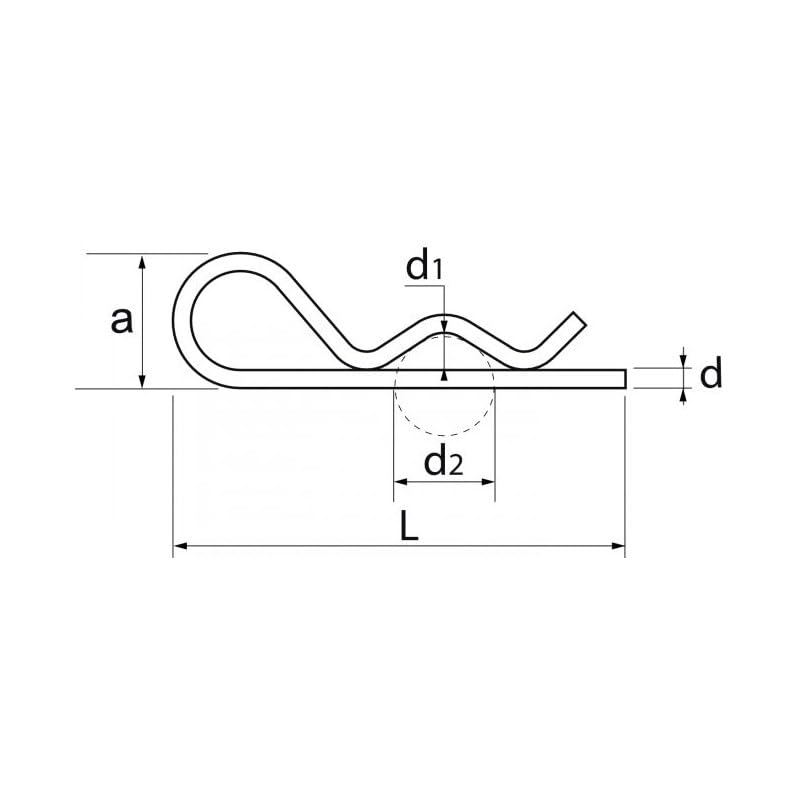ACTON Goupille beta - Inox A2 d3 mm - Boîte de 100 - Supportage des réseaux