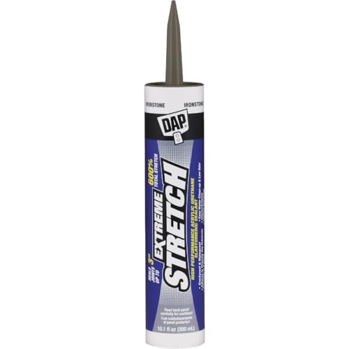 DAP Extreme Stretch Acrylic Urethane Premium Elastomeric Sealant, Iron Stone, 10.1 Oz (7079818712)