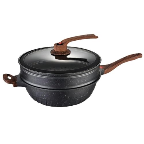 Wok con recubrimiento antiadherente y tapa de vidrio miniatura 1