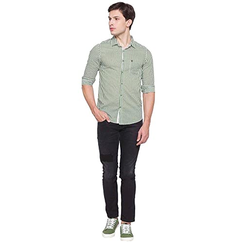 Image of Spykar Men's Checked Slim Fit Shirt
