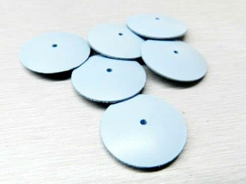 Silicone Polishing Wheels Knife Edge Blue Fine for Jewelry Polishing Made in Germany Pack of 10 by JTS