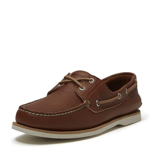 Timberland Men's Classic Boat Shoe, Rust Full Grain, 10.5 M US