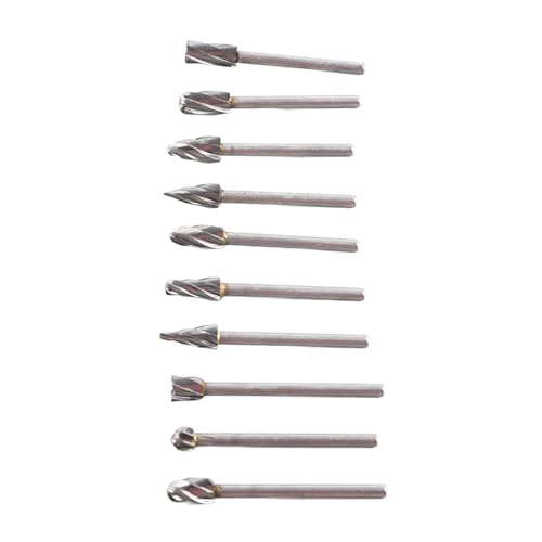 Set de 10 fresas de carburo de tungsteno 3mm miniatura 7